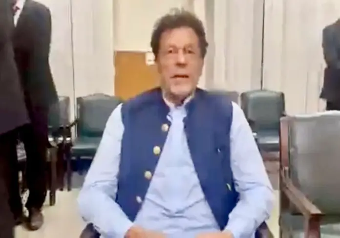 Imran Khan video message from IHC