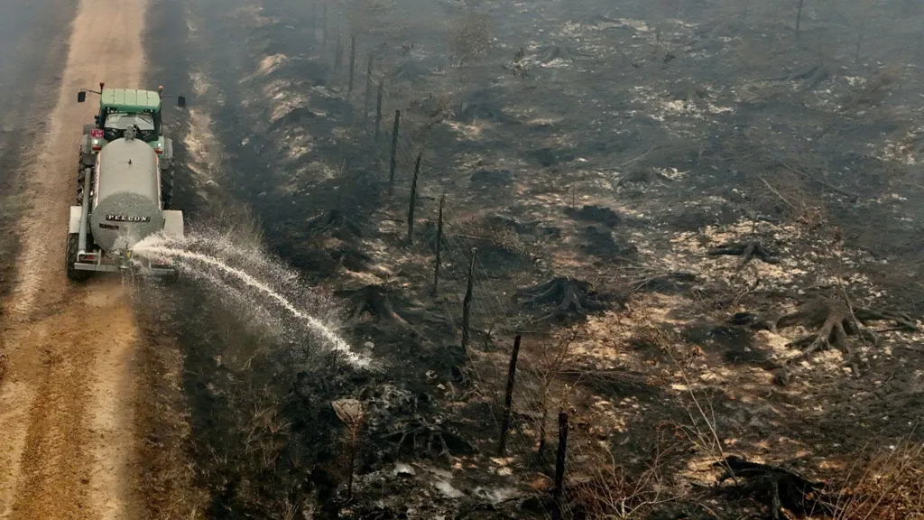 Belgium's largest wildfire in decades doubles overnight, forcing evacuations