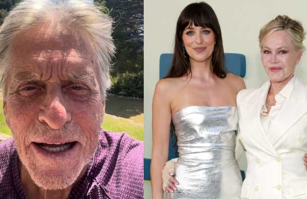 Michael Douglas charms fans with playful puppet video
