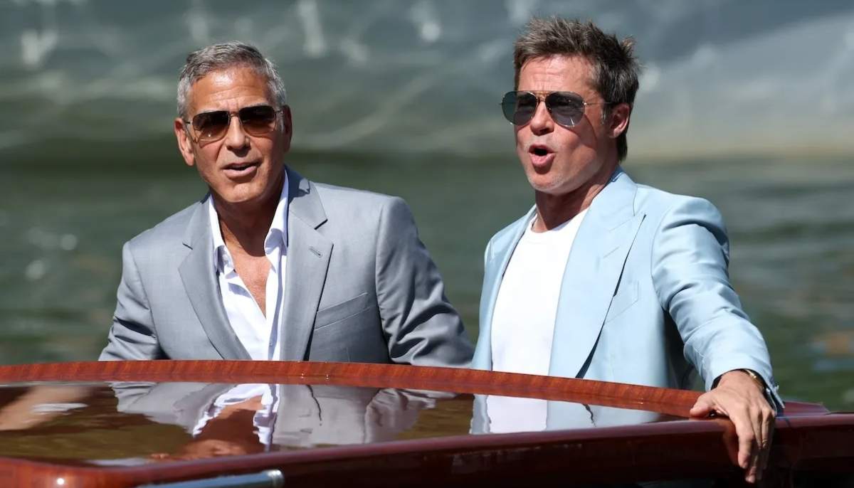 Brad Pitt shares playful tribute to George Clooney