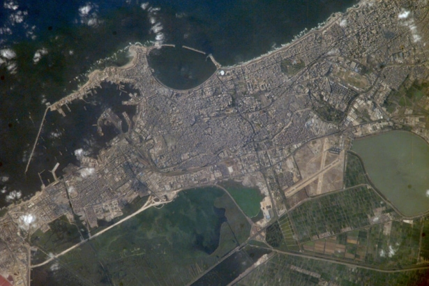 Alexandria on the Mediterranean coast of Egypt