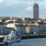 A view over the city of Nantes in western France