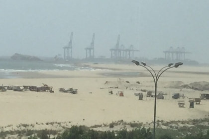 Cranes at Gwadar Port in Balochistan