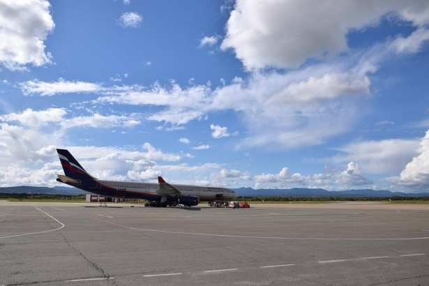 Yuzhno-Sakhalinsk airport on Russia's Sakhalin island