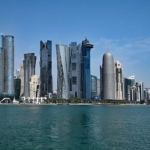 West Bay skyline in Doha, Qatar