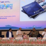 Indian Defence Minister Rajnath Singh at an event in New Delhi