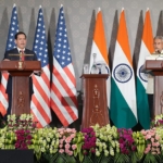 Marco Rubio and Indian External Affairs Minister S Jaishankar at a joint press event