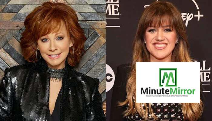 Reba McEntire says she had only just heard about Kelly Clarkson’s dispute with Brooklyn store